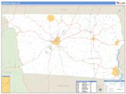 Chester County, SC <br /> Wall Map <br /> Zip Code <br /> Basic Style 2024 Map