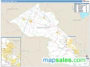 Dorchester County, SC <br /> Wall Map <br /> Zip Code <br /> Basic Style 2024 Map