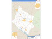 Laurens County, SC <br /> Wall Map <br /> Zip Code <br /> Basic Style 2024 Map