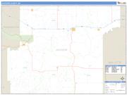 Jackson County, SD <br /> Wall Map <br /> Zip Code <br /> Basic Style 2024 Map