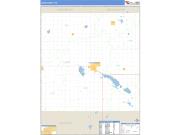 Lake County, SD <br /> Wall Map <br /> Zip Code <br /> Basic Style 2024 Map
