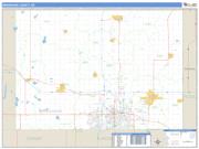 Minnehaha County, SD <br /> Wall Map <br /> Zip Code <br /> Basic Style 2024 Map