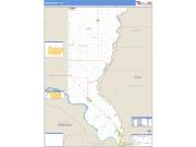 Union County, SD <br /> Wall Map <br /> Zip Code <br /> Basic Style 2024 Map