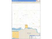 Yankton County, SD <br /> Wall Map <br /> Zip Code <br /> Basic Style 2024 Map