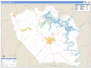 DeKalb County, TN <br /> Wall Map <br /> Zip Code <br /> Basic Style 2024 Map