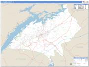 Hamblen County, TN <br /> Wall Map <br /> Zip Code <br /> Basic Style 2024 Map