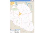Overton County, TN <br /> Wall Map <br /> Zip Code <br /> Basic Style 2024 Map