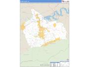 Sevier County, TN <br /> Wall Map <br /> Zip Code <br /> Basic Style 2024 Map
