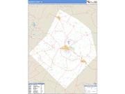 Bastrop County, TX <br /> Wall Map <br /> Zip Code <br /> Basic Style 2024 Map