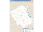 Bosque County, TX <br /> Wall Map <br /> Zip Code <br /> Basic Style 2024 Map