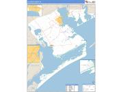 Calhoun County, TX <br /> Wall Map <br /> Zip Code <br /> Basic Style 2024 Map