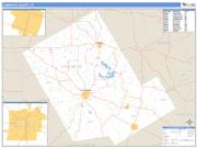 Comanche County, TX <br /> Wall Map <br /> Zip Code <br /> Basic Style 2024 Map