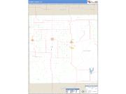 Crosby County, TX <br /> Wall Map <br /> Zip Code <br /> Basic Style 2024 Map