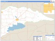 Delta County, TX <br /> Wall Map <br /> Zip Code <br /> Basic Style 2024 Map