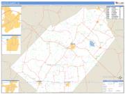 Fayette County, TX <br /> Wall Map <br /> Zip Code <br /> Basic Style 2024 Map