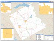 Freestone County, TX <br /> Wall Map <br /> Zip Code <br /> Basic Style 2024 Map
