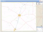 Frio County, TX <br /> Wall Map <br /> Zip Code <br /> Basic Style 2024 Map