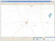 Gaines County, TX <br /> Wall Map <br /> Zip Code <br /> Basic Style 2024 Map