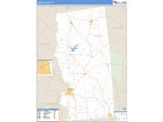 Grimes County, TX <br /> Wall Map <br /> Zip Code <br /> Basic Style 2024 Map