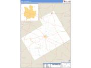 Hamilton County, TX <br /> Wall Map <br /> Zip Code <br /> Basic Style 2024 Map