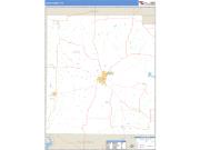 Jack County, TX <br /> Wall Map <br /> Zip Code <br /> Basic Style 2024 Map