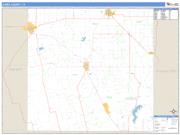 Jones County, TX <br /> Wall Map <br /> Zip Code <br /> Basic Style 2024 Map
