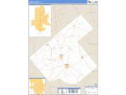 Karnes County, TX <br /> Wall Map <br /> Zip Code <br /> Basic Style 2024 Map