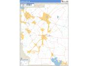 Kaufman County, TX <br /> Wall Map <br /> Zip Code <br /> Basic Style 2024 Map