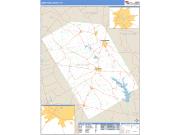 Limestone County, TX <br /> Wall Map <br /> Zip Code <br /> Basic Style 2024 Map