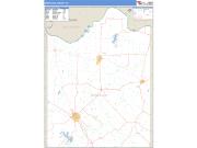 Montague County, TX <br /> Wall Map <br /> Zip Code <br /> Basic Style 2024 Map