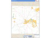 Parker County, TX <br /> Wall Map <br /> Zip Code <br /> Basic Style 2024 Map