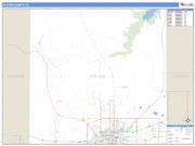 Potter County, TX <br /> Wall Map <br /> Zip Code <br /> Basic Style 2024 Map