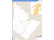 Reeves County, TX <br /> Wall Map <br /> Zip Code <br /> Basic Style 2024 Map