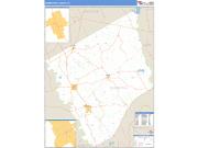Robertson County, TX <br /> Wall Map <br /> Zip Code <br /> Basic Style 2024 Map