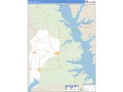 Sabine County, TX <br /> Wall Map <br /> Zip Code <br /> Basic Style 2024 Map