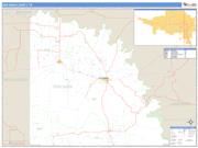 San Saba County, TX <br /> Wall Map <br /> Zip Code <br /> Basic Style 2024 Map