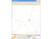 Shackelford County, TX <br /> Wall Map <br /> Zip Code <br /> Basic Style 2024 Map