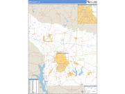 Smith County, TX <br /> Wall Map <br /> Zip Code <br /> Basic Style 2024 Map