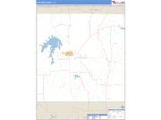 Stephens County, TX <br /> Wall Map <br /> Zip Code <br /> Basic Style 2024 Map