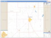 Terry County, TX <br /> Wall Map <br /> Zip Code <br /> Basic Style 2024 Map