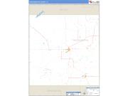 Throckmorton County, TX <br /> Wall Map <br /> Zip Code <br /> Basic Style 2024 Map