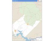 Trinity County, TX <br /> Wall Map <br /> Zip Code <br /> Basic Style 2024 Map