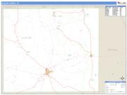 Uvalde County, TX <br /> Wall Map <br /> Zip Code <br /> Basic Style 2024 Map