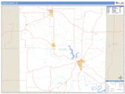 Young County, TX <br /> Wall Map <br /> Zip Code <br /> Basic Style 2024 Map