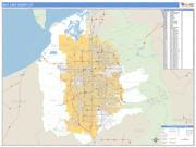 Salt Lake County, UT <br /> Wall Map <br /> Zip Code <br /> Basic Style 2024 Map