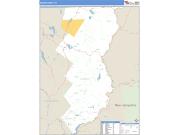 Essex County, VT <br /> Wall Map <br /> Zip Code <br /> Basic Style 2024 Map