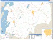 Franklin County, VT <br /> Wall Map <br /> Zip Code <br /> Basic Style 2024 Map