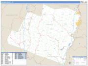 Orange County, VT <br /> Wall Map <br /> Zip Code <br /> Basic Style 2024 Map