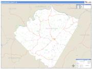 Buckingham County, VA <br /> Wall Map <br /> Zip Code <br /> Basic Style 2024 Map