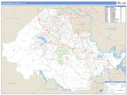 Chesterfield County, VA <br /> Wall Map <br /> Zip Code <br /> Basic Style 2024 Map